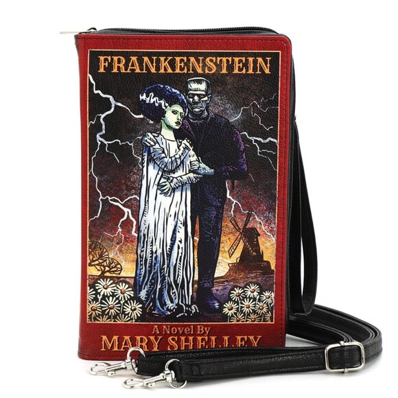 Frankenstein and Bride Book Crossbody Purse - Picture 7 of 7